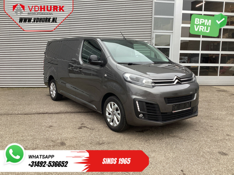 Citroën Jumpy Bestelbus 2.0 HDI 180 pk Aut. L3 2x Schuifdeur/ Carplay/ Camera/ PDC/ LMV/ Cruise/ Airco