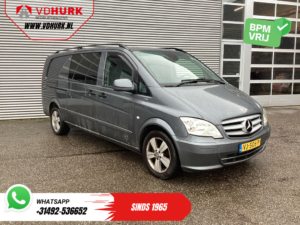 Mercedes-Benz Vito Bestelbus 113 CDI Aut. L3 XL DC Dubbel Cabine EXPORT Carplay/ Stoelverw./ Airco/ Camera/ Cruise/ PDC/ 17”LMV/ Trekhaak