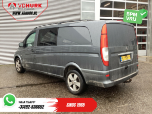 Mercedes-Benz Vito Bestelbus 113 CDI Aut. L3 XL DC Dubbel Cabine EXPORT Carplay/ Stoelverw./ Airco/ Camera/ Cruise/ PDC/ 17”LMV/ Trekhaak