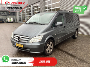 Mercedes-Benz Vito Bestelbus 113 CDI Aut. L3 XL DC Dubbel Cabine EXPORT Carplay/ Stoelverw./ Airco/ Camera/ Cruise/ PDC/ 17”LMV/ Trekhaak