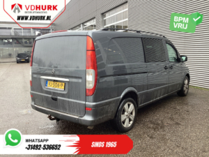 Mercedes-Benz Vito Bestelbus 113 CDI Aut. L3 XL DC Dubbel Cabine EXPORT Carplay/ Stoelverw./ Airco/ Camera/ Cruise/ PDC/ 17”LMV/ Trekhaak