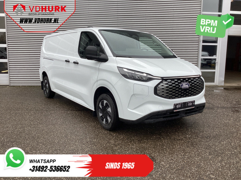 Ford E-Transit Custom Vans 65 кВт/год L2 330 км WLTP 2х розсувні двері/підлоговий обігрівач/швидка зарядка/дозвіл на буксирування 2.3т/ Carplay/ клімат/ камера/ PDC/ круїз