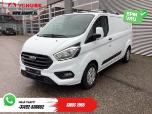 Ford Transit Custom Bestelbus 2.0 TDCI 130 pk Aut. L2 Carplay/ Stoelverw./ Navi/ Airco/ Cruise/ PDC/ DAB/ Trekhaak