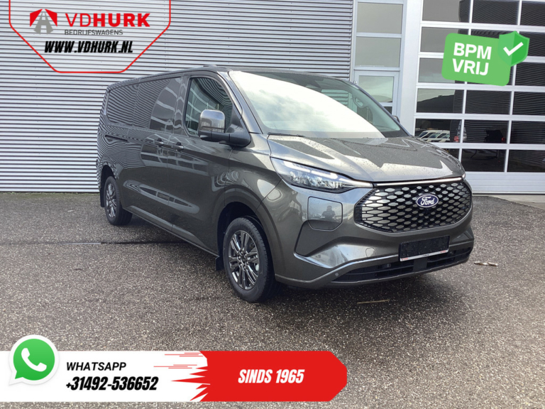 Ford E-Transit Custom Van 340 71 kWh 218 PS 340 km WLTP L2 Limited 2x Elek.Schuif/ 2.3t Trekverm./ Snellader/ Matrix LED/ B&O/ Adapt.Cruise/ Standkachel/ 