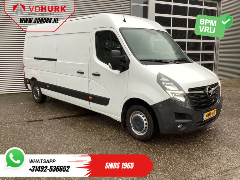 Opel Movano Bestelbus 2.3 Turbo 136PK L3H2 Climate/ Cruise/ Camera/ Navi/ PDC / 2,5T trekgew/ 270 Deuren/ NL Auto