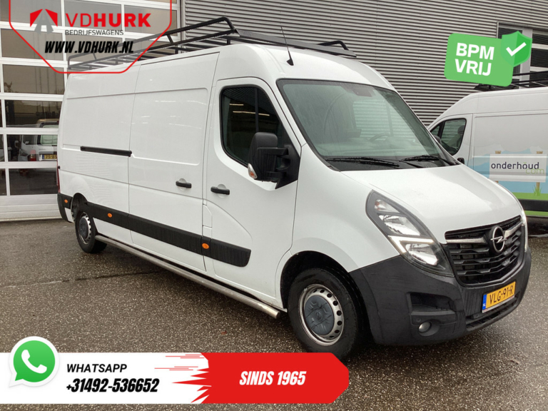 Opel Movano Bestelbus 2.3 Turbo 136PK L3H2 Camera/ Climate/ Cruise/ PDC/ Trekhaak / 2,5T trekgew./ Imperiaal+trap/ Side Bars/ NL Auto