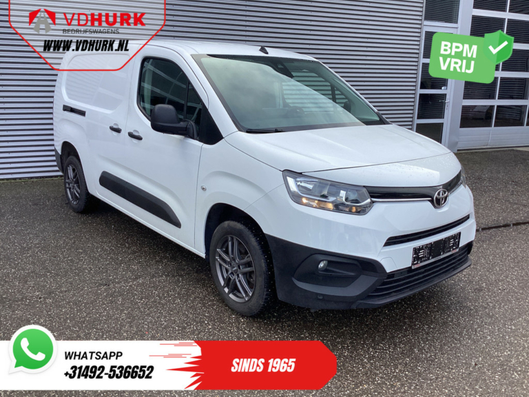Toyota PROACE CITY Bestelbus 1.5 D-4D 130 PK Aut. Carplay/ Airco/ Camera/ Standkachel/ 3 Persoons/ LMV/ Trekhaak/ Cruise