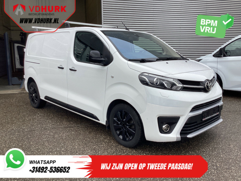 Toyota ProAce Worker Bestelbus 2.0 D-4D Aut. L2 Adapt.Cruise/ Head-Up/ Standkachel/ Carplay/ 2x Schuifdeur/ Stoelverw./ Keyless/ Climate/ Navi/ Camera/ PDC/ 17