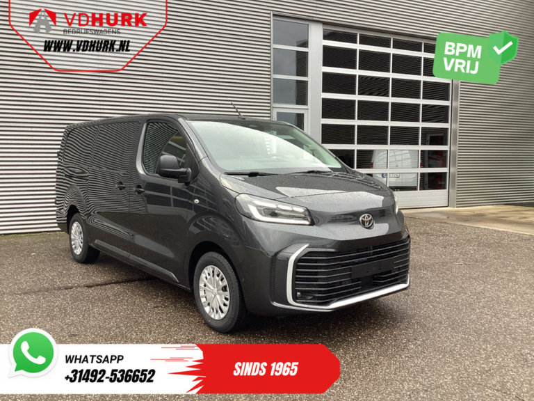 Toyota PROACE Electric Worker Van 75 kWh L3 345 km WLTP LED/ Chargeur rapide/ Keyless/ Adapt.Cruise/ Steerverw./ Stoelverw./ Navi/ Carplay/ Camera/ PDC/ Airco