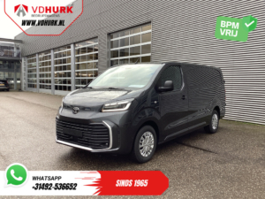 Toyota PROACE Electric Worker Van 75 kWh L3 345 km WLTP LED/ Chargeur rapide/ Keyless/ Adapt.Cruise/ Steerverw./ Stoelverw./ Navi/ Carplay/ Camera/ PDC/ Airco