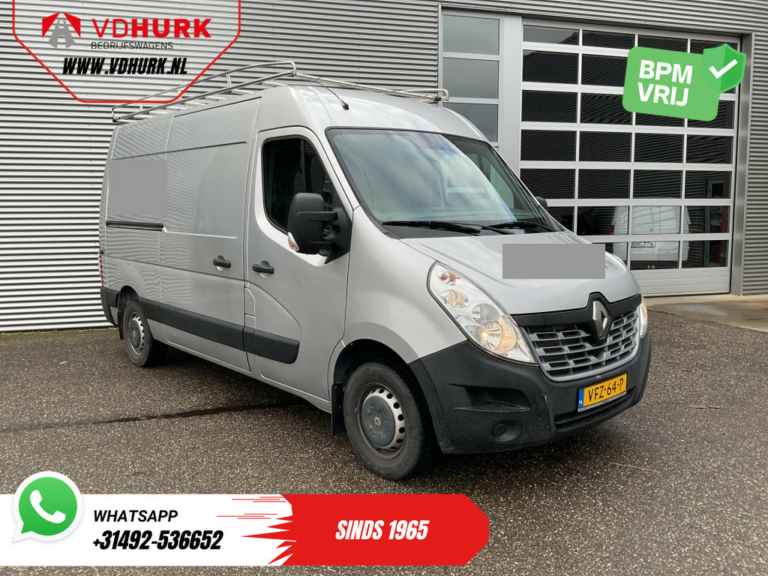 Renault Master Vans T35 2.3 dCi 145 KM L2H2 270Gr.Drzwi/ 2.5t Urządzenie holownicze/ Bagażnik dachowy + schody/ Airco/ PDC/ Hak holowniczy