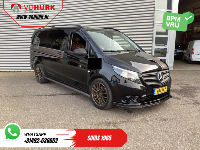 Mercedes-Benz Vito Van 114 CDI Aut. DC Double Cab Buffl Leather/ 2x Sliding door/ Carplay/ Navi/ Spoiler/ Front lip/ Sidebars/ 18” LMV/ Cruise/ Air conditioning