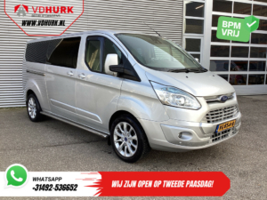 Ford Transit Custom Vans 2.2 TDCI 155 PS L2 DC Doppelkabine EXPORT 2x Schiebetür/ 2.4t Abschleppverm./ Sitzverw./ Leder/ Navi/ Kamera/ Cruise/ Seitenleisten/ 18”