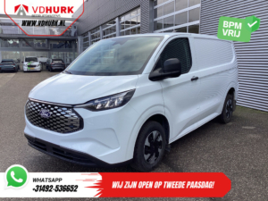 Ford E-Transit Custom Van Trend 65 kWh 330 km WLTP Garantie jusqu'en 2029/ LED/ Chauffage de béquille/ Chargeur rapide/ 2,3t Matériel de remorquage/ Volant/ Siège chauffant/ Carplay/ Caméra