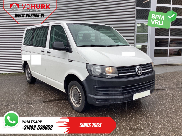 Volkswagen Transporter Personenvervoer 2.0 TDI EURO6 EXPORT €15.057,- Incl. BTW/ BPM VRIJ! Combi/ Kombi/ 9 Pers./ 9 Persoons/ Airco