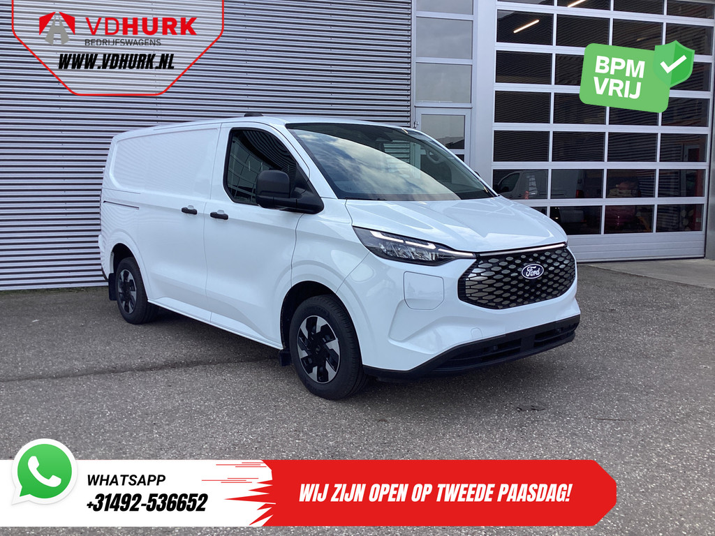 Ford E-Transit Custom Bestelbus Trend 65 kWh 330 km WLTP 218 pk Garantie t/m 2027/ LED/ Standkachel/ Snellader/ 2.3t Trekverm./ Stoelverw./ Carplay/ Climate/ Ca