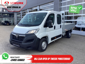 Opel Movano Open cargo box 2.2 140 CP DC Double Cab Open cargo box/ 7 Pers./ 2.5t Trekverm./ Cruise/ Airco/ 288x215x35/ Pick up