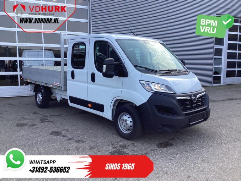 Opel Movano Caja de carga abierta 2.2 140 CV DC Doble Cabina Caja de carga abierta/ 7 Pers./ 2.5t Trekverm./ Crucero/ Airco/ 288x215x35/ Pick up