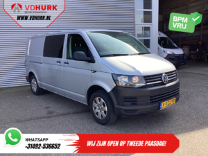 Volkswagen Transporter Van 2.0 TDI 150 CP L2 DC Double Cab EXPORT 2.5t Trekverm./ Airco/ Camera/ Cruise/ 16 ”LMV/ cârlig de remorcare