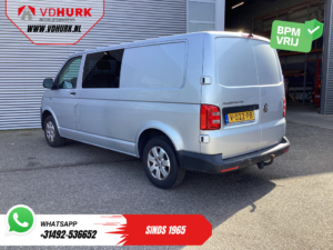Volkswagen Transporter Bestelbus 2.0 TDI 150 pk L2 DC Dubbel Cabine EXPORT 2.5t Trekverm./ Airco/ Camera/ Cruise/ 16”LMV/ Trekhaak