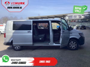 Volkswagen Transporter Bestelbus 2.0 TDI 150 pk L2 DC Dubbel Cabine EXPORT 2.5t Trekverm./ Airco/ Camera/ Cruise/ 16”LMV/ Trekhaak