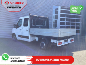 Renault Master Open cargo box 2.3 dCi 150 hp DC Double Cab Open cargo box/ 7 Pers./ 2.5t Trekverm./ Airco/ Towing hook/ 242x204x40/ Pick-Up