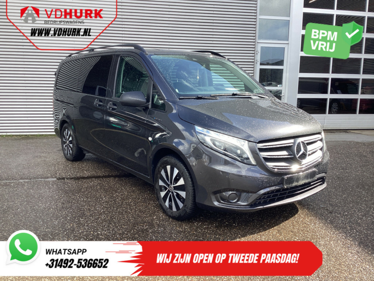 Mercedes-Benz eVito Пасажирський транспорт Tourer L2 90 кВт/год 370 км WLTP LED/ Швидка зарядка/ 2х розсувні двері/ 8 перс./ Шкіра/ Адапт.круїз/ Підігрів підставки/ Підігрів підлоги/ Підігрів сидінь/ Carplay/ Navi