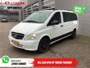Mercedes-Benz Vito Van 113 CDI L3 DC Double Cab Carplay/ Airco/ Camera/ 17” LMV/ PDC/ Towing hook