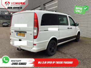 Mercedes-Benz Vito Van 113 CDI L3 DC Double Cab Carplay/ Airco/ Camera/ 17” LMV/ PDC/ Towing hook