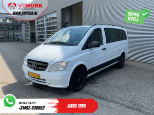 Mercedes-Benz Vito Van 113 CDI L3 DC Double Cab EXPORT Carplay/ Airco/ Camera/ 17” LMV/ PDC/ Towbar