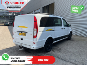 Mercedes-Benz Vito Van 113 CDI L3 DC Double Cab EXPORT Carplay/ Airco/ Camera/ 17” LMV/ PDC/ Towbar