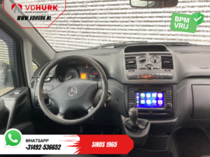 Mercedes-Benz Vito Van 113 CDI L3 DC Double Cab EXPORT Carplay/ Airco/ Camera/ 17” LMV/ PDC/ Towbar