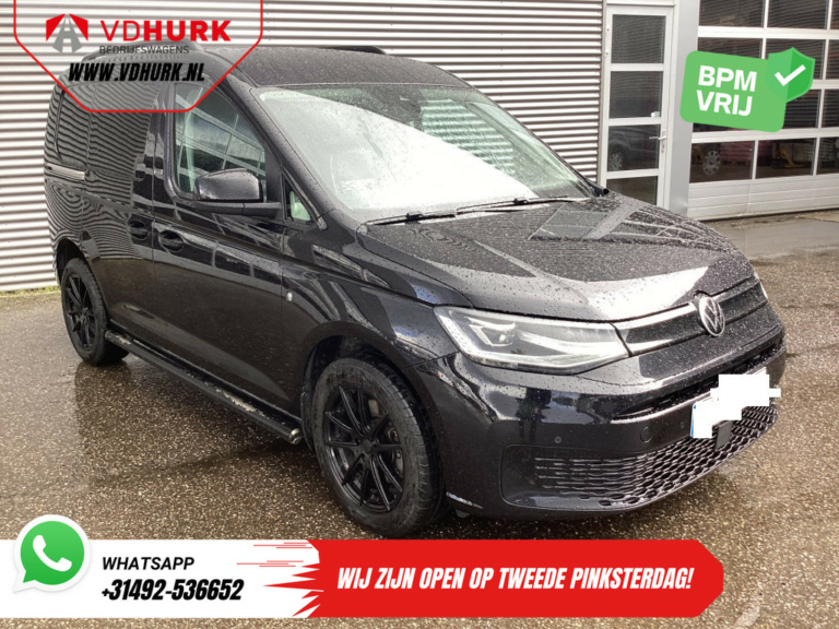 Volkswagen Caddy Cargo Van 2.0 TDI 125 ch DSG Aut. Black Edition LED/ Adapt.Cruise/ Stand heater/ Seatverw./ Leather/ Carplay/ Navi/ LMV/ Sidebars/ Towbar/