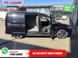 Volkswagen Caddy Cargo Maxi Bestelbus 2.0 TDI 125 pk DSG Aut. Black Edition LED/ Adapt.Cruise/ Standkachel/ Stoelverw./ Leder/ Carplay/ Navi/ LMV/ Sidebars/ Trekhaak/