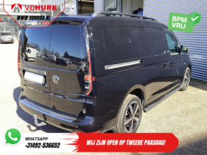 Volkswagen Caddy Cargo Maxi Bestelbus 2.0 TDI 125 pk DSG Aut. Black Edition LED/ Adapt.Cruise/ Standkachel/ Stoelverw./ Leder/ Carplay/ Navi/ LMV/ Sidebars/ Trekhaak/