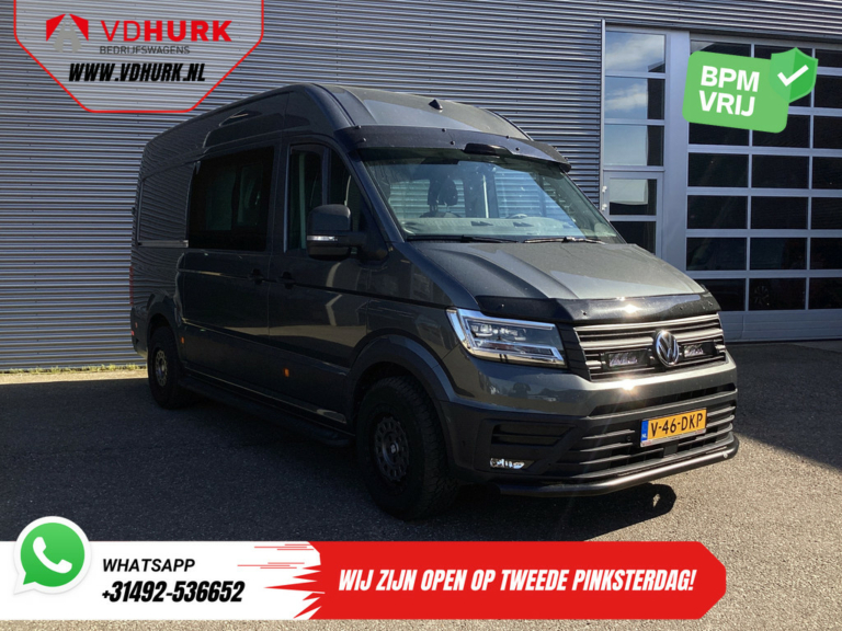 Volkswagen Crafter Bestelbus 2.0 TDI 180 pk DSG Aut. L3H3 DC Dubbel Cabine LED/ Adapt.Cruise/ Carplay/ Gev.Stoel/ Airco/ Navi/ Camera/ PDC/ 17”LMV/ Trekhaak