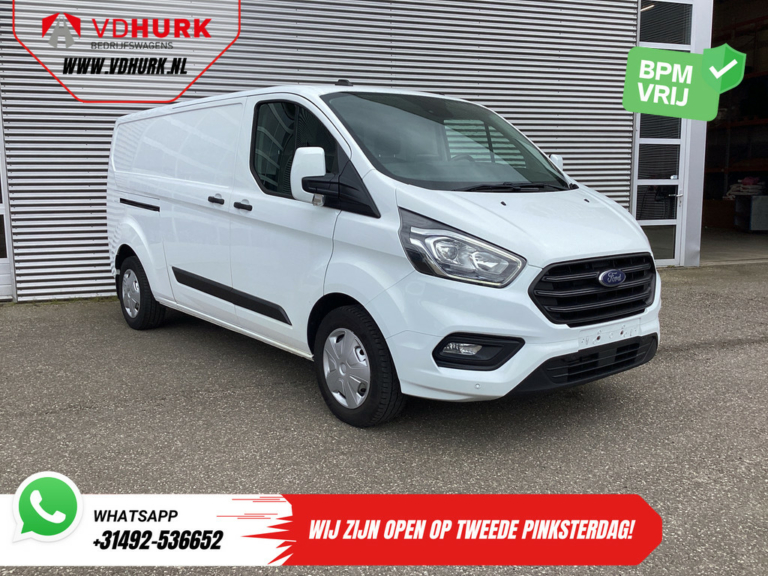 Ford Transit Custom Van 2.0 TDCI 130 ch Aut. L2 2x Porte coulissante/ Chauffage au sol/ Stoelverw./ Carplay/ Airco/ Cruise/ PDC/ DAB/ Crochet d'attelage