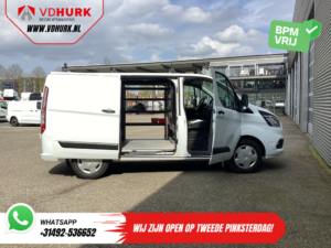 Ford Transit Custom Van 2.0 TDCI 130 cv Aut. 2x Porta scorrevole/ Riscaldatore a cavalletto/ Stoelverw./ Airco/ Crociera/ Fissaggio/ PDC/ DAB/ Portatutto