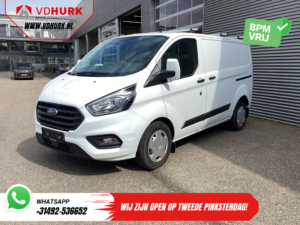 Ford Transit Custom Van 2.0 TDCI 130 cv Aut. 2x Porta scorrevole/ Riscaldatore a cavalletto/ Stoelverw./ Airco/ Crociera/ Fissaggio/ PDC/ DAB/ Portatutto