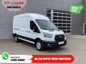 Ford Transit Bestelbus 350 2.0 TDCI 185 pk Aut. L3H3 Riem V.V/ 2xSchuifdeur/ Bi-Xenon/ Elek.Stoel/ Carplay/ Stoelverw./ Camera/ Cruise/ PDC/ Navi