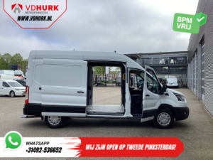Ford Transit Bestelbus 350 2.0 TDCI 185 pk Aut. L3H3 Riem V.V/ 2xSchuifdeur/ Bi-Xenon/ Elek.Stoel/ Carplay/ Stoelverw./ Camera/ Cruise/ PDC/ Navi