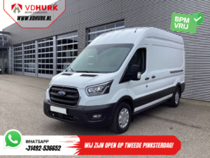 Ford Transit Bestelbus 350 2.0 TDCI 185 pk Aut. L3H3 Riem V.V/ 2xSchuifdeur/ Bi-Xenon/ Elek.Stoel/ Carplay/ Stoelverw./ Camera/ Cruise/ PDC/ Navi
