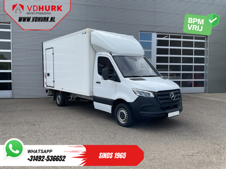 Mercedes-Benz Sprinter Bakwagen 317 CDI Aut. Caja camión portón trasero/ Spoiler/ Puerta lateral/ LED/ Calefacción de pie/ Calefacción de asiento/ Carplay/ Cruise/ Airco/ 430x210x210