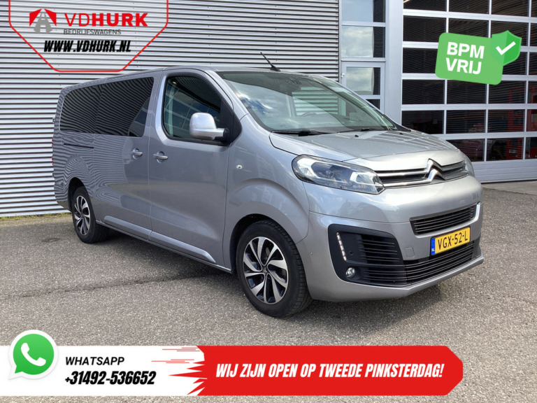 Citroën Jumpy Bestelbus 2.0 HDI 180 pk Aut. DC Dubbel Cabine Xenon/ Adapt.Cruise/ Standkachel/ 2x Schuifdeur/ Carplay/ Keyless/ Climate/ Camera/ Navi/ 1
