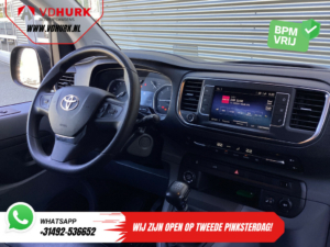 Toyota ProAce Worker Bestelbus 1.5 2x Schuifdeur/ Adapt.Cruise/ Head-up/ Standkachel/ Inrichting/ Stoelverw./ Carplay/ Camera/ Keyless/ Climate/ Trekhaak