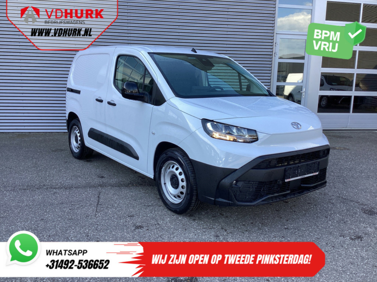 Toyota PROACE CITY Electric Bestelbus 345 km WLTP LED/ 3pers/ Snellader/ Standkachel/ Carplay/ Navi/ PDC/ Cruise/ Airco