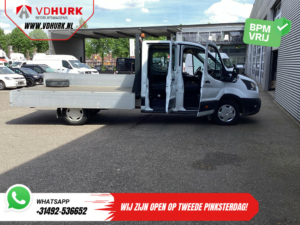 Ford Transit Open laadbak 2.0 TDCI 130 pk DC Dubbel Cabine Open Laadbak/ 7 Pers./ 3.0t Trekverm./ Carplay/ Cruise/ Climate/ Pick Up
