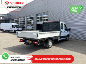Ford Transit Open laadbak 2.0 TDCI 130 pk DC Dubbel Cabine Open Laadbak/ 7 Pers./ 3.0t Trekverm./ Carplay/ Cruise/ Climate/ Pick Up
