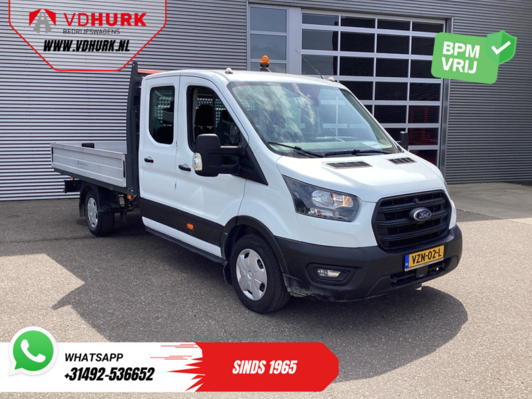 Ford Transit Open Cargo Box 2.0 TDCI 130 CP DC Double Cab Open Cargo Box/ 7 Pers./ 3.0t Towing Verm./ Carplay/ Cruise/ Climate/ Pick Up