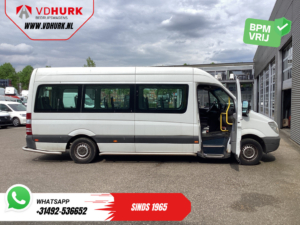 Mercedes-Benz Sprinter Пасажирський транспорт 313 2.2 CDI Авт. L3H2 €10 587,- вкл. ПДВ (BPM FREE) ЕКСПОРТ Комбі/ 9 осіб/ Комбі/ 9P/ Задній борт/ Бокові панелі/ Кондиціонер/ Підйомник для інвалідних візків